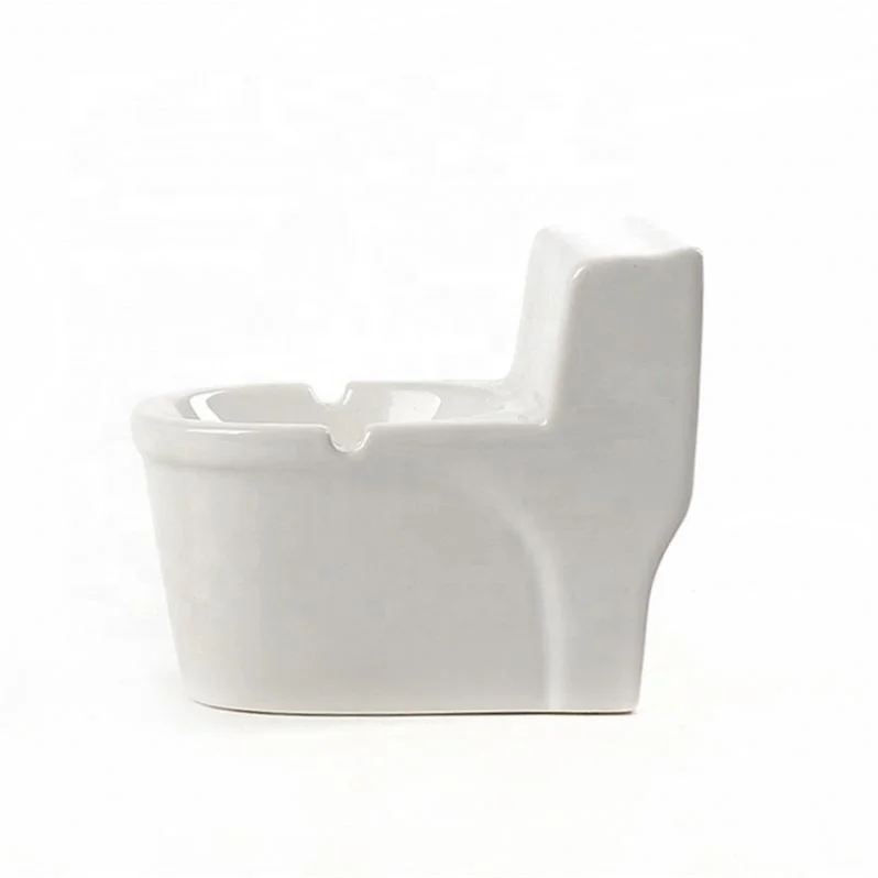 

New Ceramic Creative Toilet Personality Fashionable Ashtray, Green/brown/yellow/white/pink