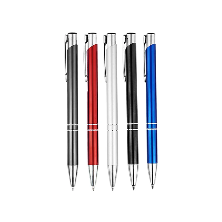 

2023 Promotion Metal Gel Pen Black Steel Business Gift Gel Ink Pen for Advertising