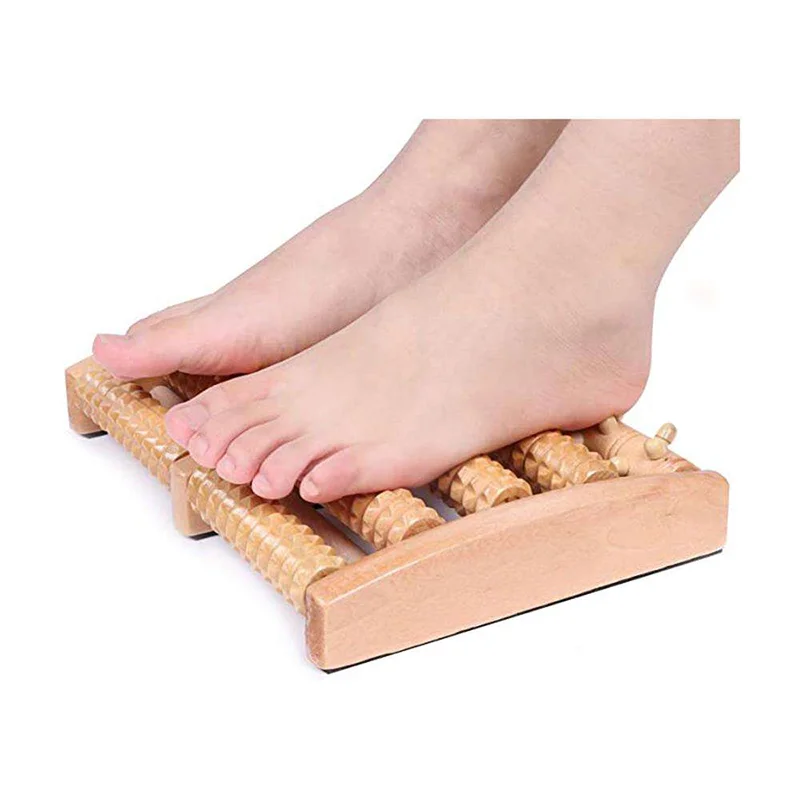 

Hot Sales Wood Foot Massage Therapy Tools Acupoint Ball Foot Massager Roller for Plantar Fasciitis Relief