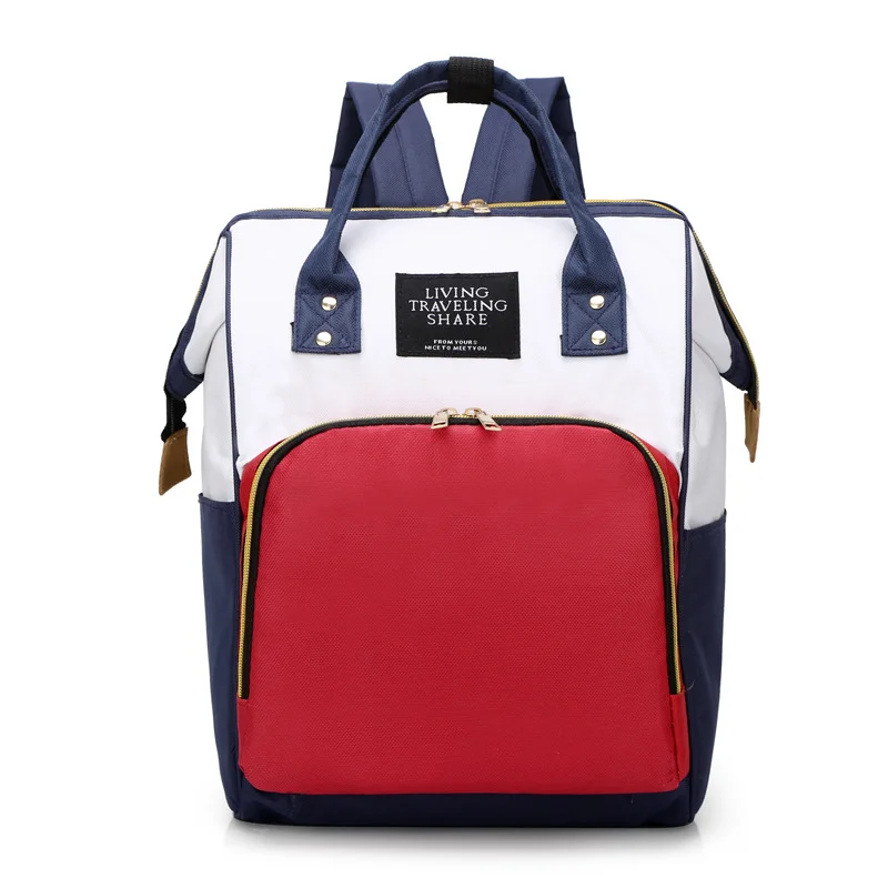 

2021 Hot selling Low MOQ Large Capacity Anti Theft Mother Diaper Backpack Fashion Waterproof Shoulder Bag