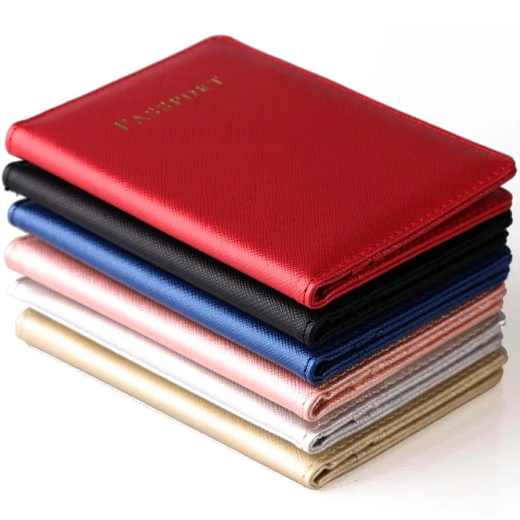 

Customized Men Women Black USA Leather Travel Ticket Passpart Holder Wallet, 6 colors avaible