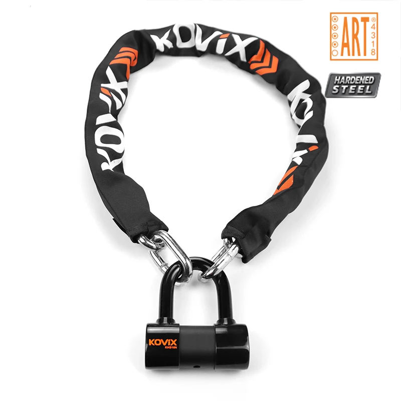 16Mm Hardened Steel Shackle Bike Chain Anti-Thieft Cut Thicken Steel Motorcycle Moped Bike Chain Lock With Mini U Locks