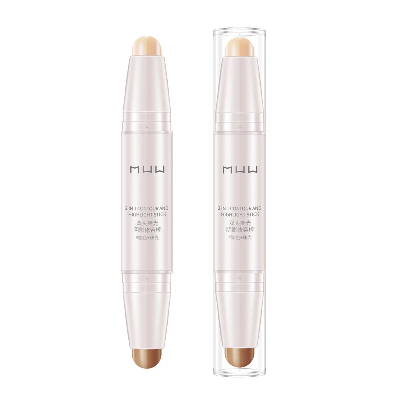 

Double head contour and highlight makeup stick bronzer shading concealer pen contouring foundation cream concealer stick