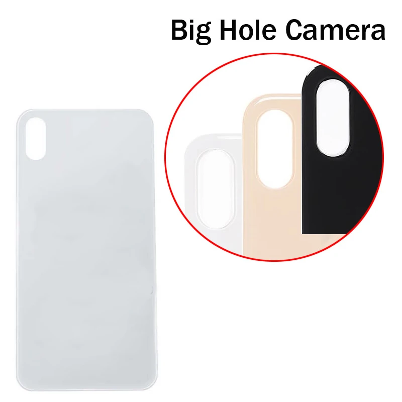 

Big Hole Camera Back Glass Cover for iphone X XS XS Max Repair Replacement