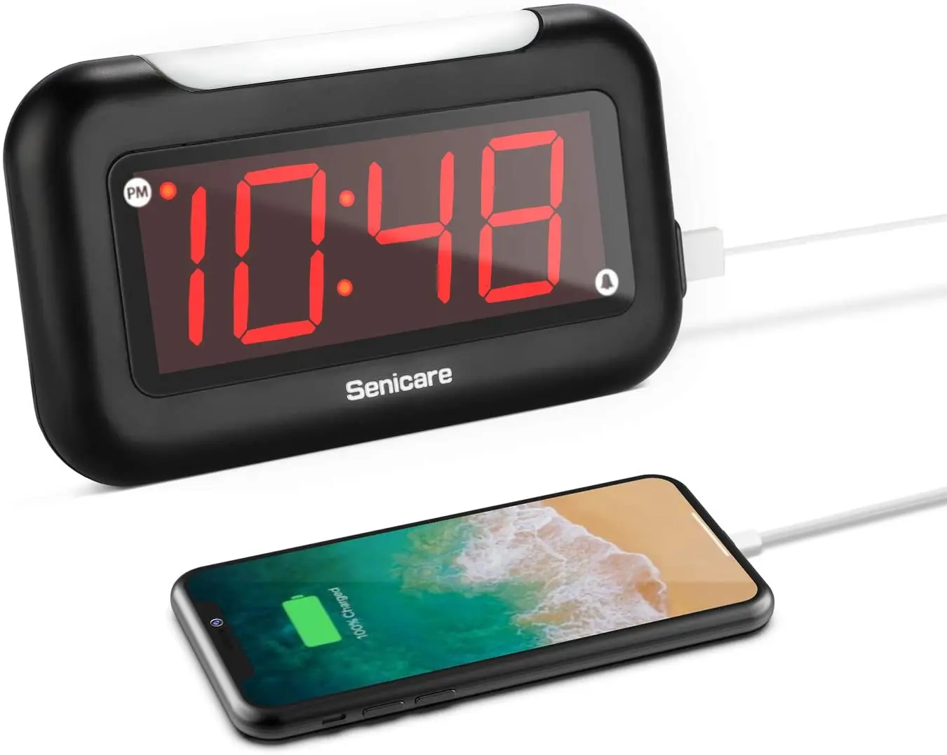

Popular Fashion Desktop Alarm Clock Brightness Adjustment New Snooze Usb Port Alarm Clock