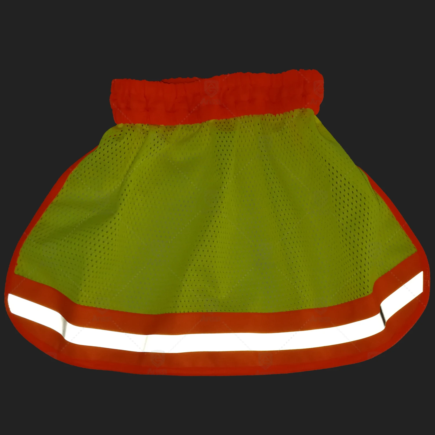 
Hi-vis reflective elastic safety helmet sun shade visor for the climbing or construction hard hat neck shield protection 