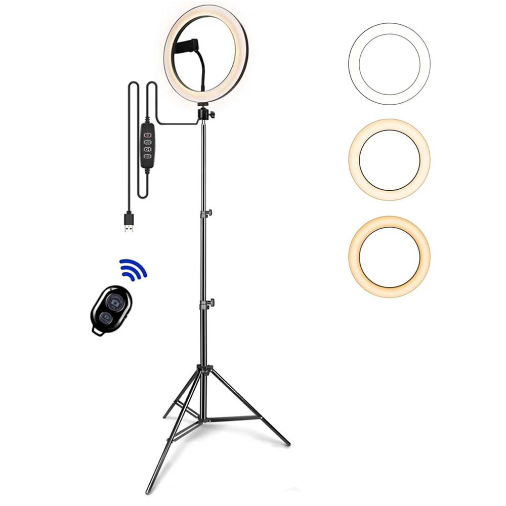 

3000k-6000k Aros De Luz 10 Inch Led Make Up Ring Fill Light Dimmable Led Selfie Ring Light With Tripod Stand Ringlight