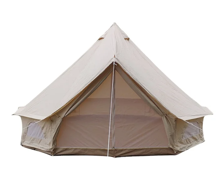 

Big Space Heavy cotton pyramid tent for outdoor rainstorm camping tent bell tent, Oem