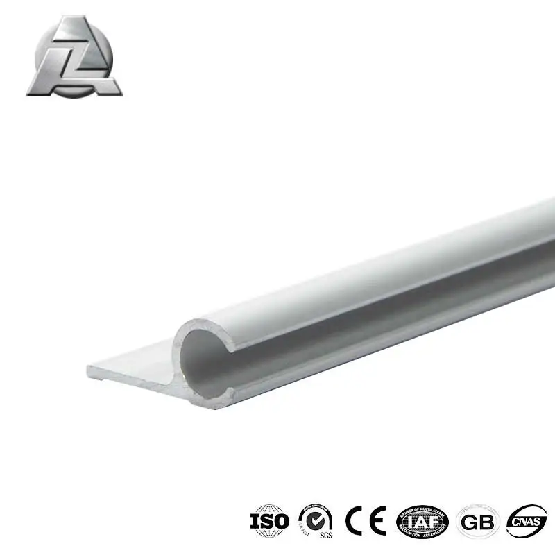
Outdoor aluminum alloy keder connector and flanged awning rail profile 