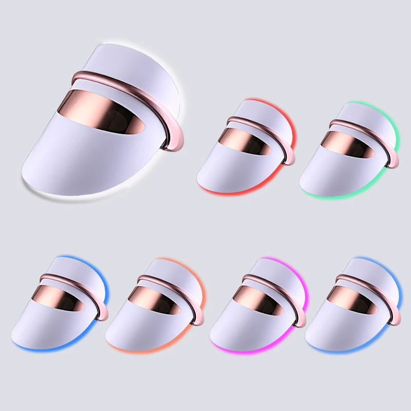 
Multifunction Led Light Therapy Face Beauty Mask 3 Colors Vibrate Eye Massager At Home 