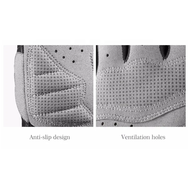 
Hot selling Breathable Mesh Full Gym Gloves OEM Finger Gel Pad Touch Screen Cycling Motorcycle Riding Bike Bicycle Sport Gloves 