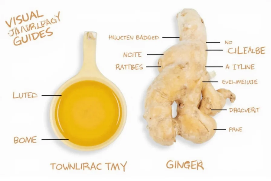 Comparison of fresh ginger root, dried ginger slices, and ground ginger powder