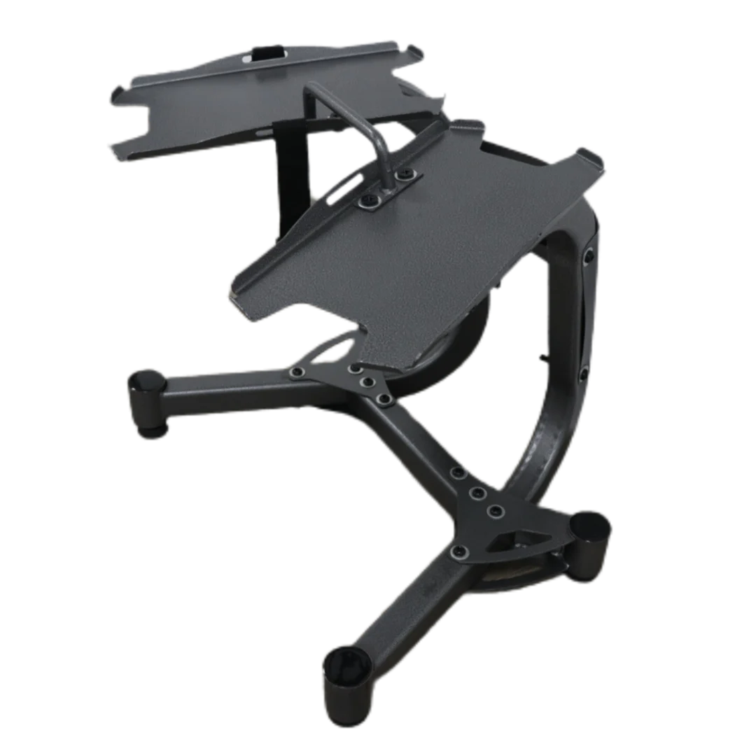

Gym Equipment Multi-function Dumbbell Stand Weight Lifting Dumbbell Accessories Adjustable Dumbbell Rack, Black&sliver