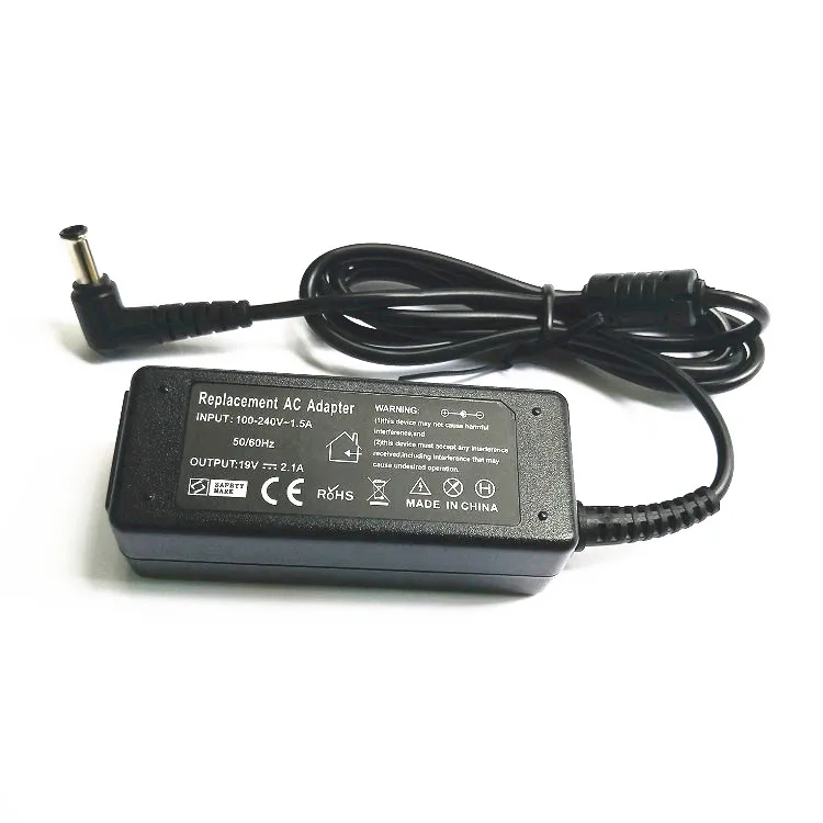

Custom Laptop Power Supply Charger AC 6.5*4.4mm Replacement adapter for LG 19V 2.1A, Black