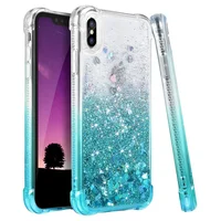 

New design stars glitter liquid quicksand phone case for Iphone X TPU+PC glitter liquid back cover