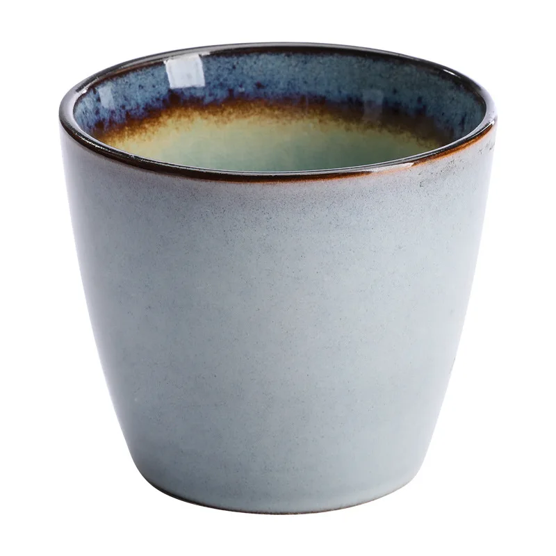

Japanese Commercial Tea Cup Korean Drink Tableware Hotel Ceramic Mug Japanese Water Cup Soup Ton Cup