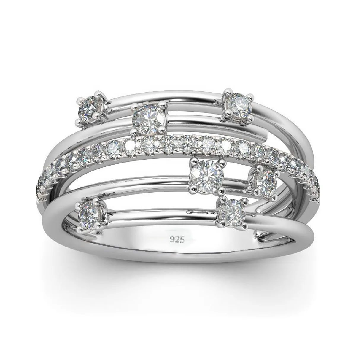 

Handmade Unique 10K 14K 18K Platinum Women Diamond Moissanite 925 Ring Engagement and Wedding Rings