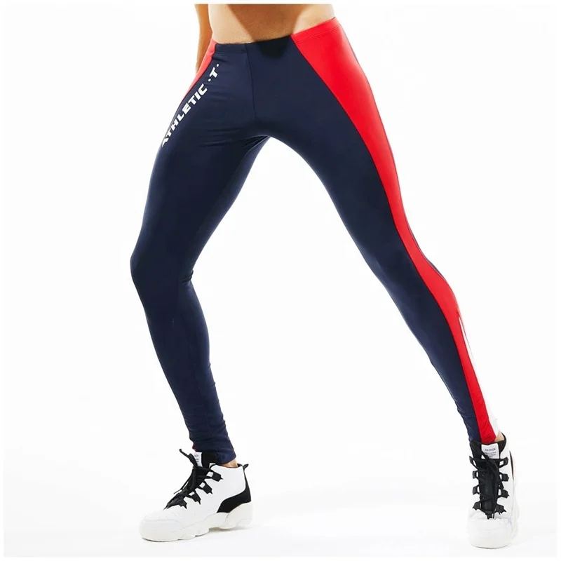 

Wholesale Spandex Compression Tights Gym Wear Legging Men Quick Dry Colorful Men Fitness Sport Wear Pants Workout