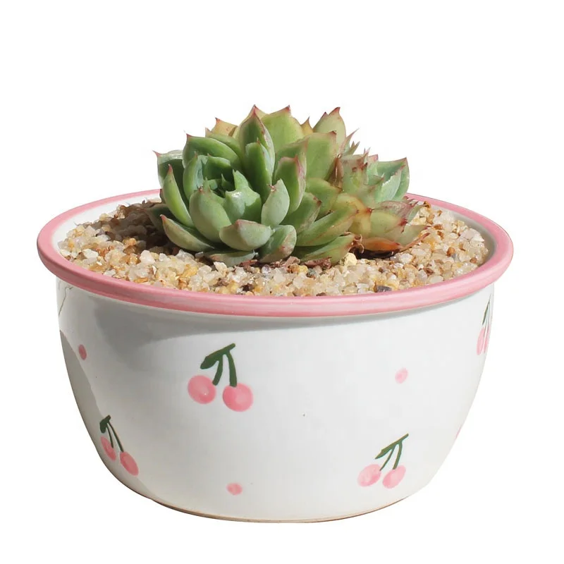 

Wholesale cheap price pink girl large pots succulent ceramic flower pots