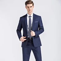 

hot sell Fashion Men Slim Fit Suits Plus Size Mens Wedding Suits With Pants & Tie Business Formal Wear