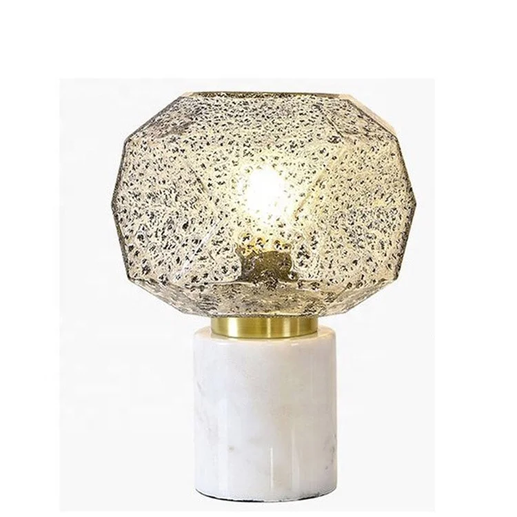 Wholesale Handmade Hotel Decorative Small Marble Table Light/ Table Lamps For Restaurant
