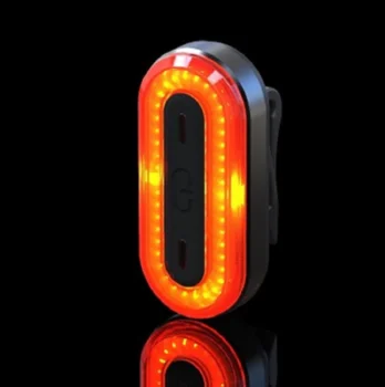 Smart warning bicycle rear light USB rechargeable bicycle light mountain bike light waterproof cycling bike warning lights