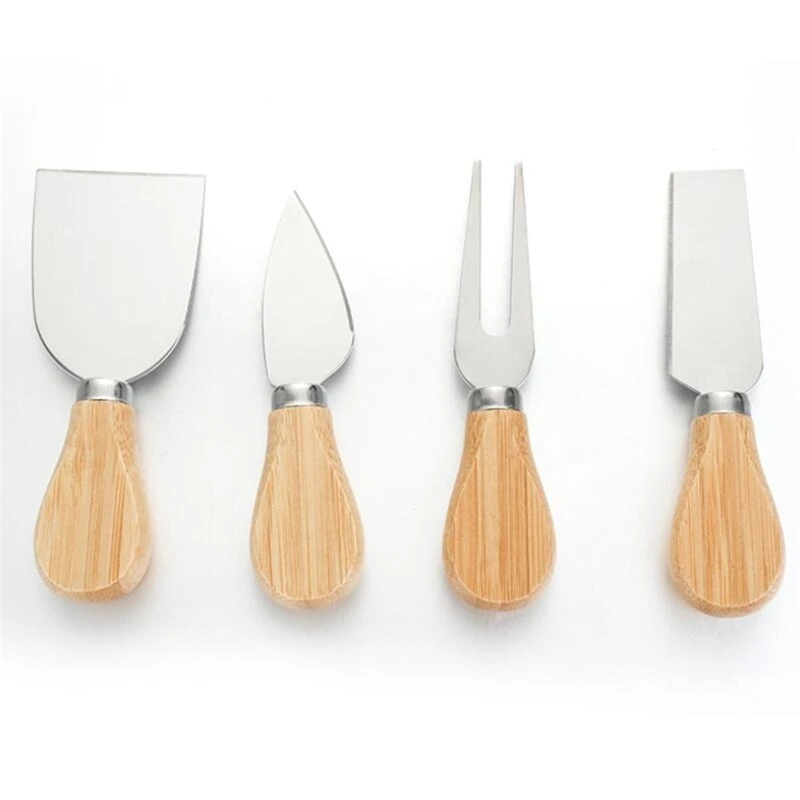 

Heese Knife Set Oak Handle Knife Fork Shovel Kit Graters Baking Cheese Pizza Slicer Cutter Set Juego De Cortador Rebanador