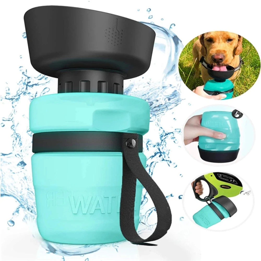 

Sport Portable Dog Water Bottle Pet Puppy Cat Travel Outdoor Dogs Universal Water Bowl Drinker Drinking Water Mug Cup Dispenser, Pink,blue,green, orange,black