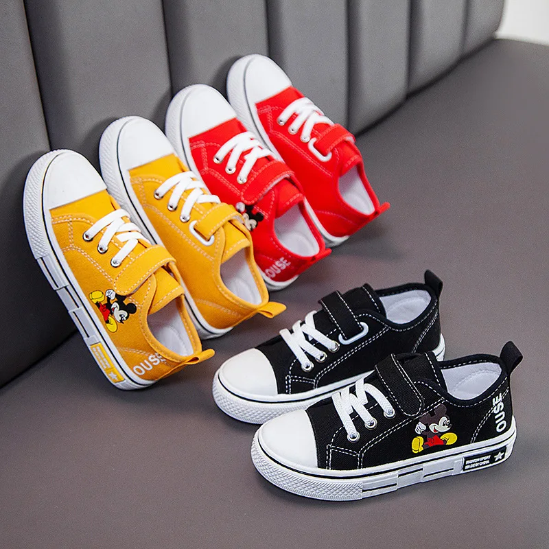 

Children's Canvas Shoes Men's and Women's Fashion Cartoon Biscuit Bottom Casual Sports Shoes Breathable Walking Shoes