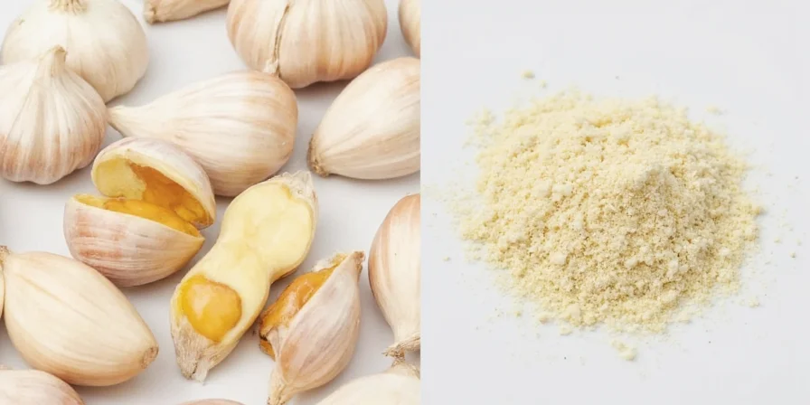 Jar of homemade garlic oil