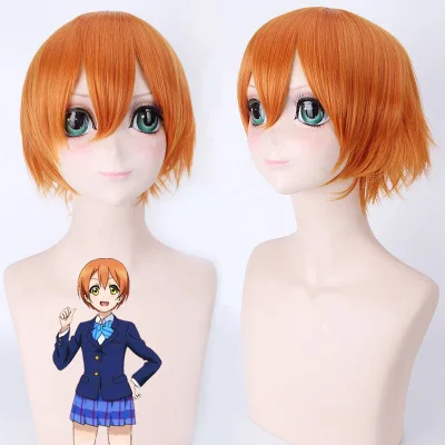 

Funtoninght high quality products in stock Love Live cosplay wigs Rin Hoshizora cosplay wigs for party supplies, Pic showed