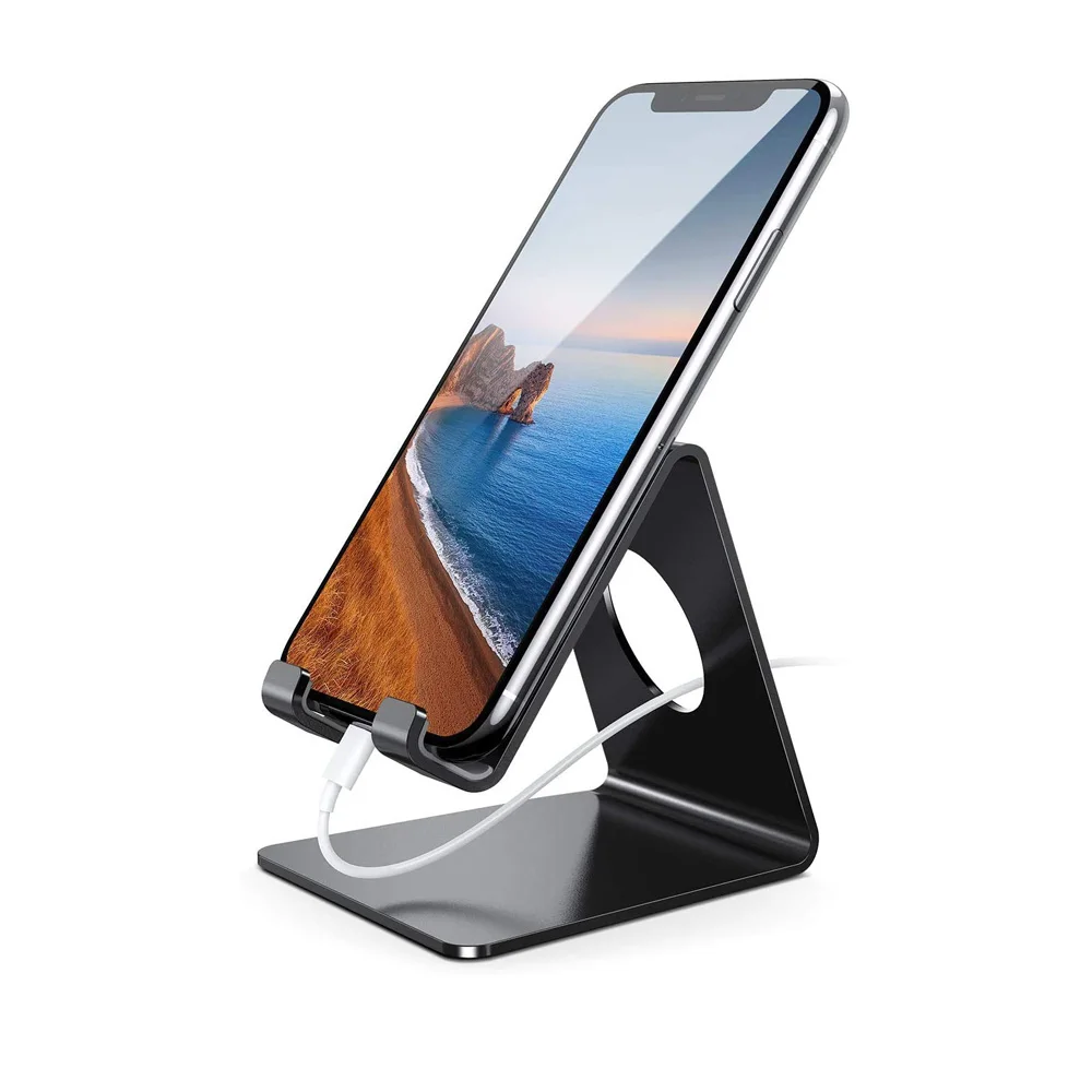 

Alluminium Alloy Cell Phone Bracket Cradle For Desk