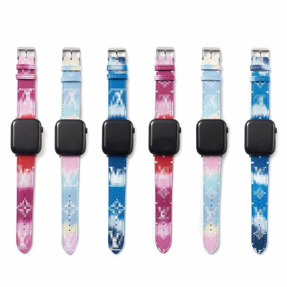 

For 38mm 42mm Banda De reloj Cuero Designers Leather Apple Watch Band Strap iWatch Band Iphone Watch Bracelet, 10 colors