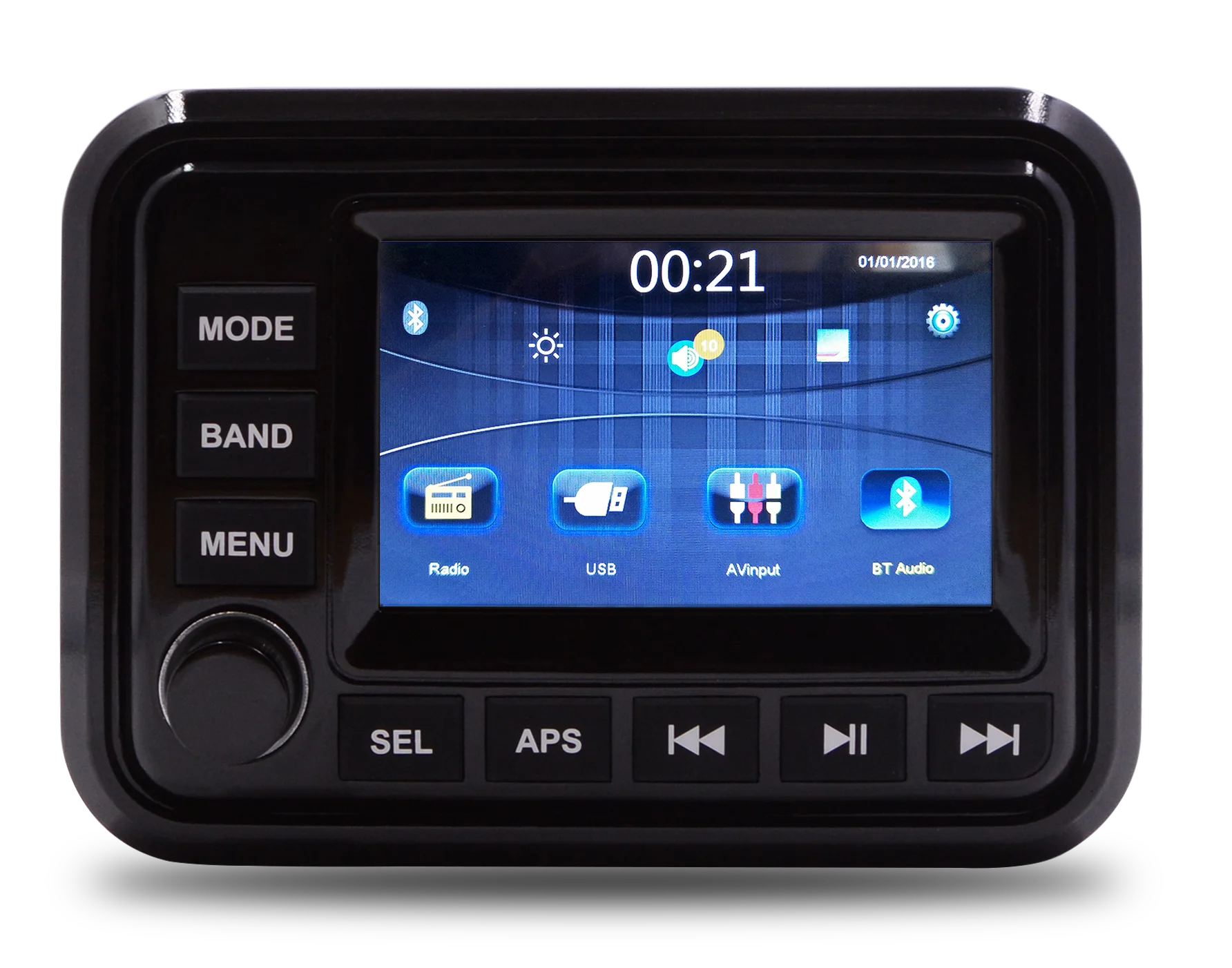 Factory Am/fm/dab Marine Speaker Waterproof Marine Player With 5" Tft