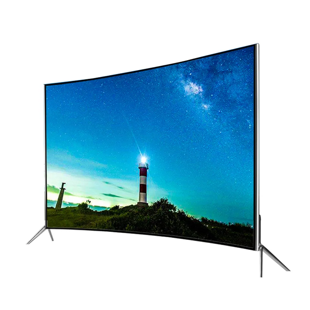 

4K UHD Android TV 42 55 65 inch curved tv smart led tv with USB, Black color