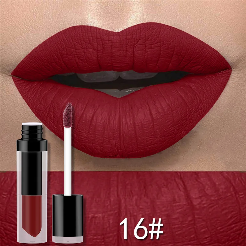 

Professional Matte Liquid Lipstick Long Lasting Nude Lip Gloss Makeup, 24 color