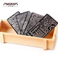 

6*12 cm Customized Design Metal Stamping Plates Nail Art Stamp Plate for DIY Nail Painting Tool OEM Stamping Plate