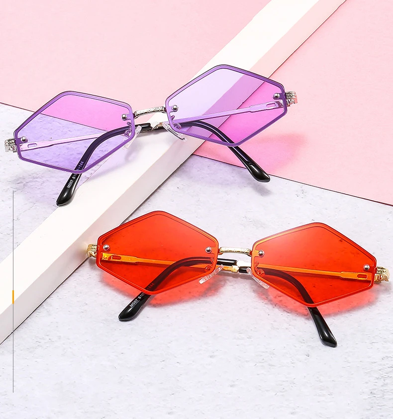 

diamond metal frame glasses private lable sunglasses brand luxury women custom shades logo 2022