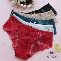 

Sexy Women Lace Panties seamless Underwear see through Lace Briefs S M L XL Plus size low waist lace sexy Underwear