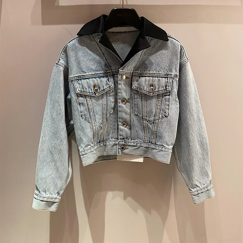 

Professional women pearl jeans and in China custom made jean jackets