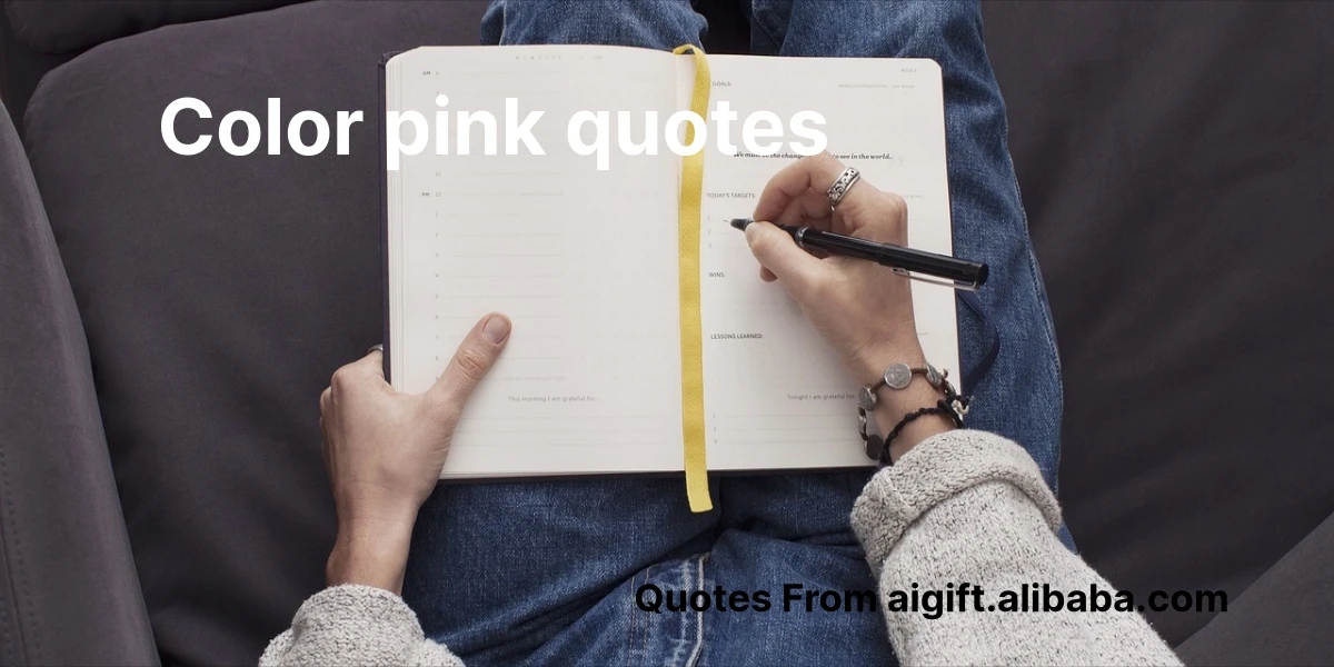 color pink quotes