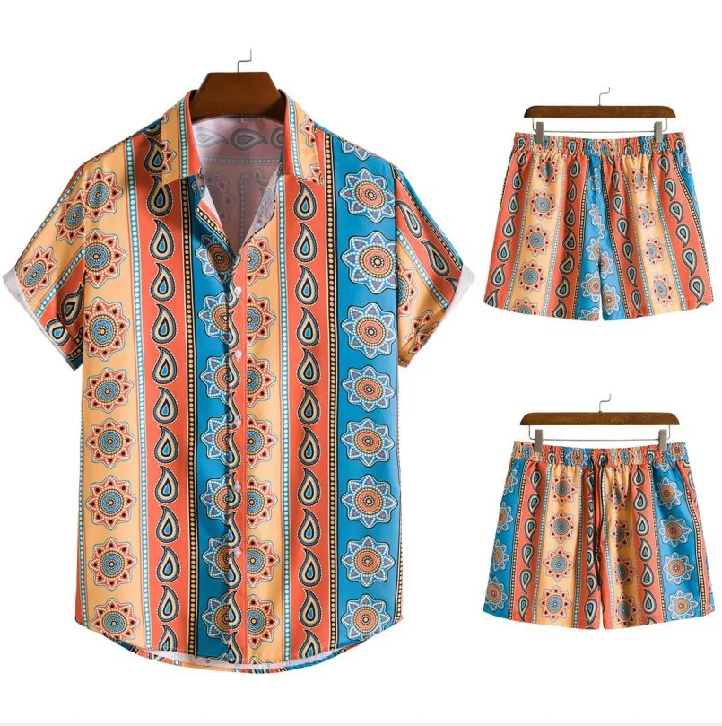 

Floral Hawaiian Shirt and Shorts 2 Pieces Sets Streetwear