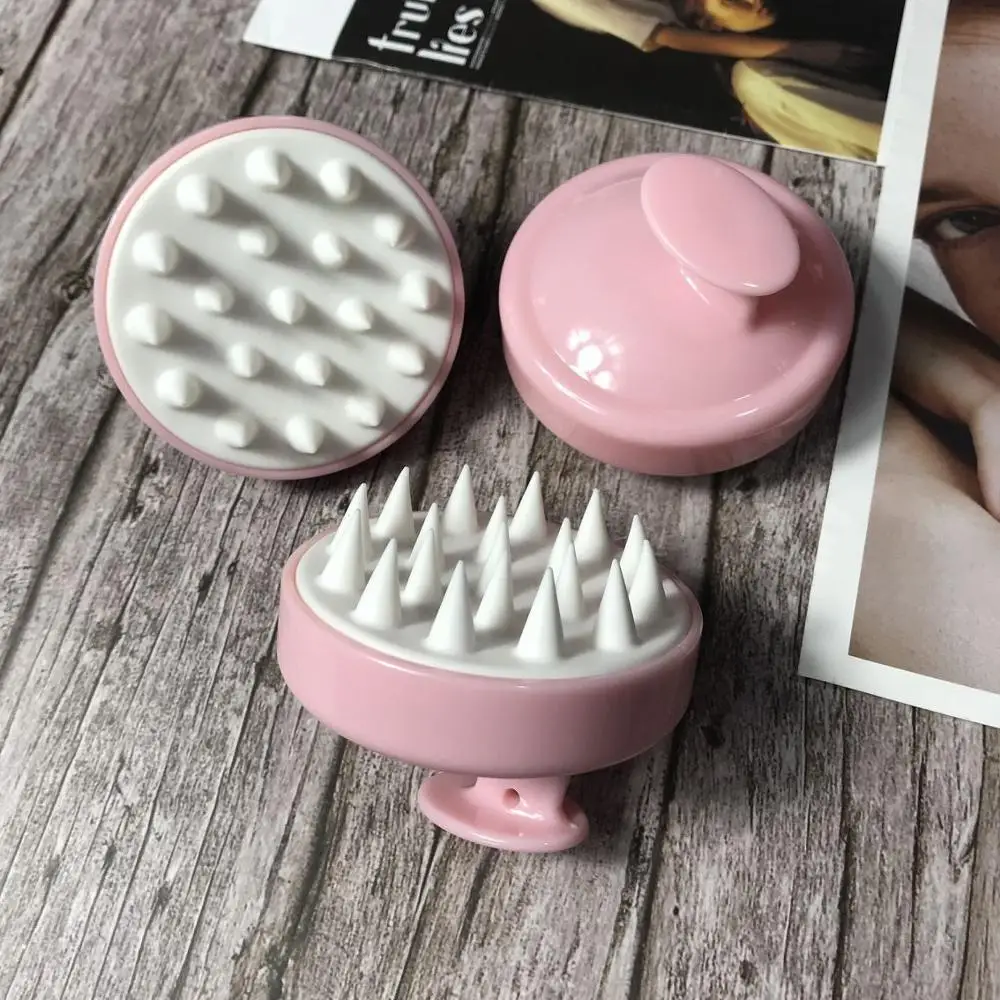 

2020 New Arrival Portable Silicone Head Brush With Round Handle