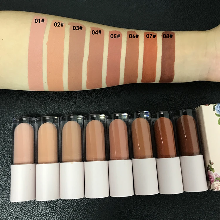 

Perfect Pink Top tube long lasting 8 color nude lipstick set matte private label