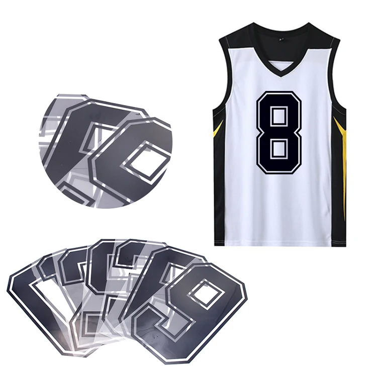 

Flocking Heat Transfer Plastisol Patch Iron On Jerseys Number Sticker Ready To Press Heat Transfer Designs For Jersey T-shirts