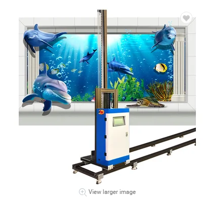 
3D UV flat Intelligent Vertical Wall Printer, Digital Varnish Inkjet Printing Machine, Direct To Wall Painting Machine 