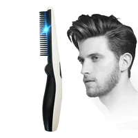 

Electrical USB wireless black heated hair beard brush comb straightener
