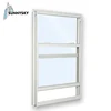 Simple design vinyl fresno upvc wedges double hung brands window