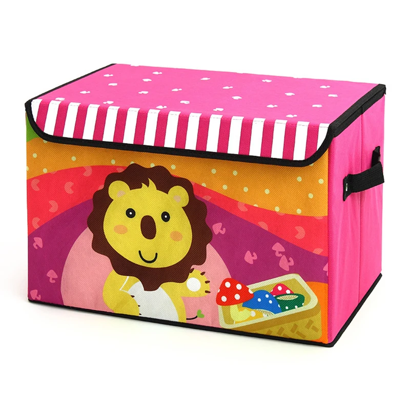

New arrival cute animal design children clothing storage organizer kids toy storage box