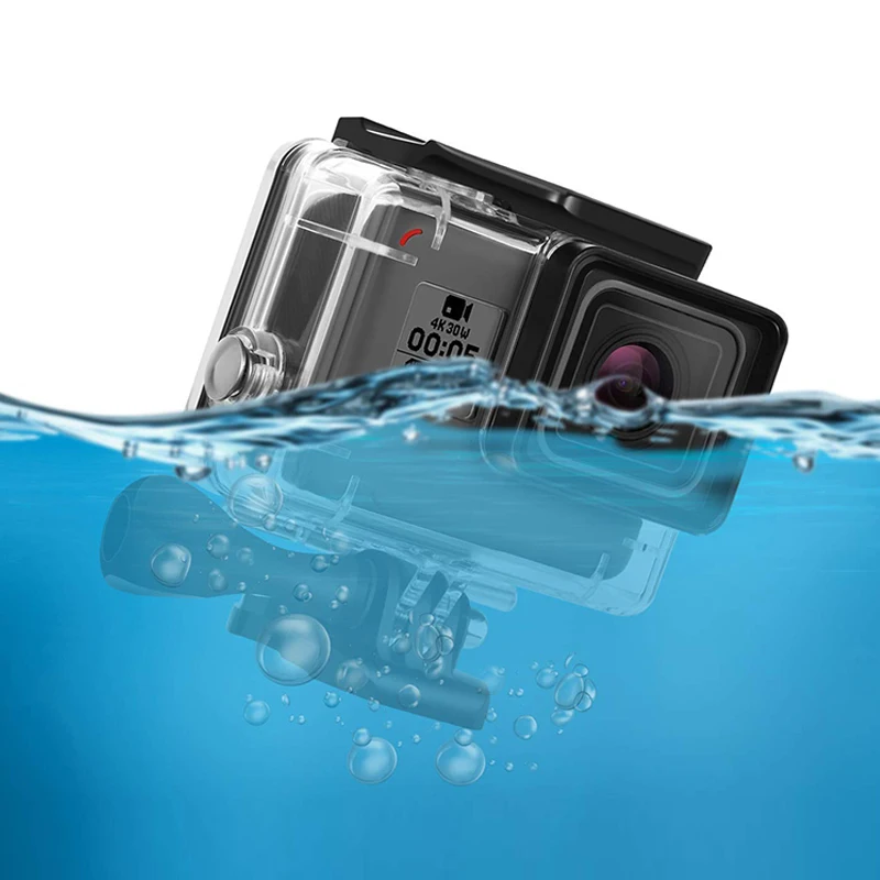 

for gopro hero 7 6 5 Accessories Waterproof Protection Housing Case Diving 45M Protective For Camera go pro hero 7, Transparent